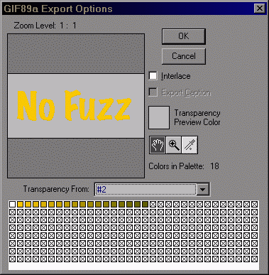 Gif89a dialog box